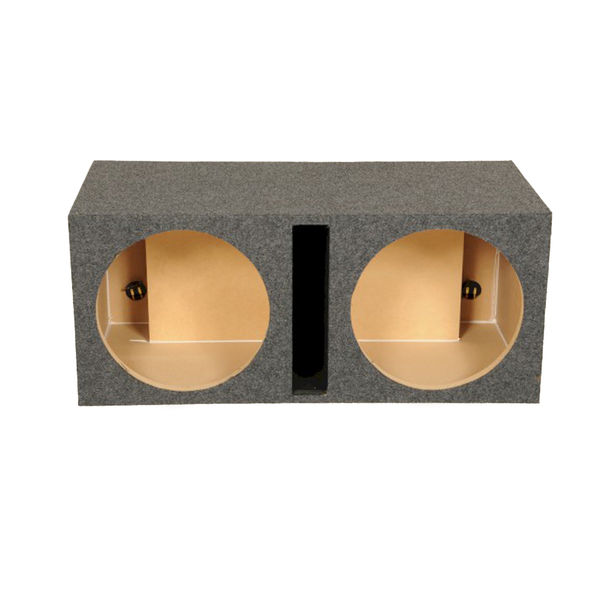 Q Power 2 Hole 15-Inch Vented Heavy Duty Subwoofer Enclosure, Grey (Open Box)