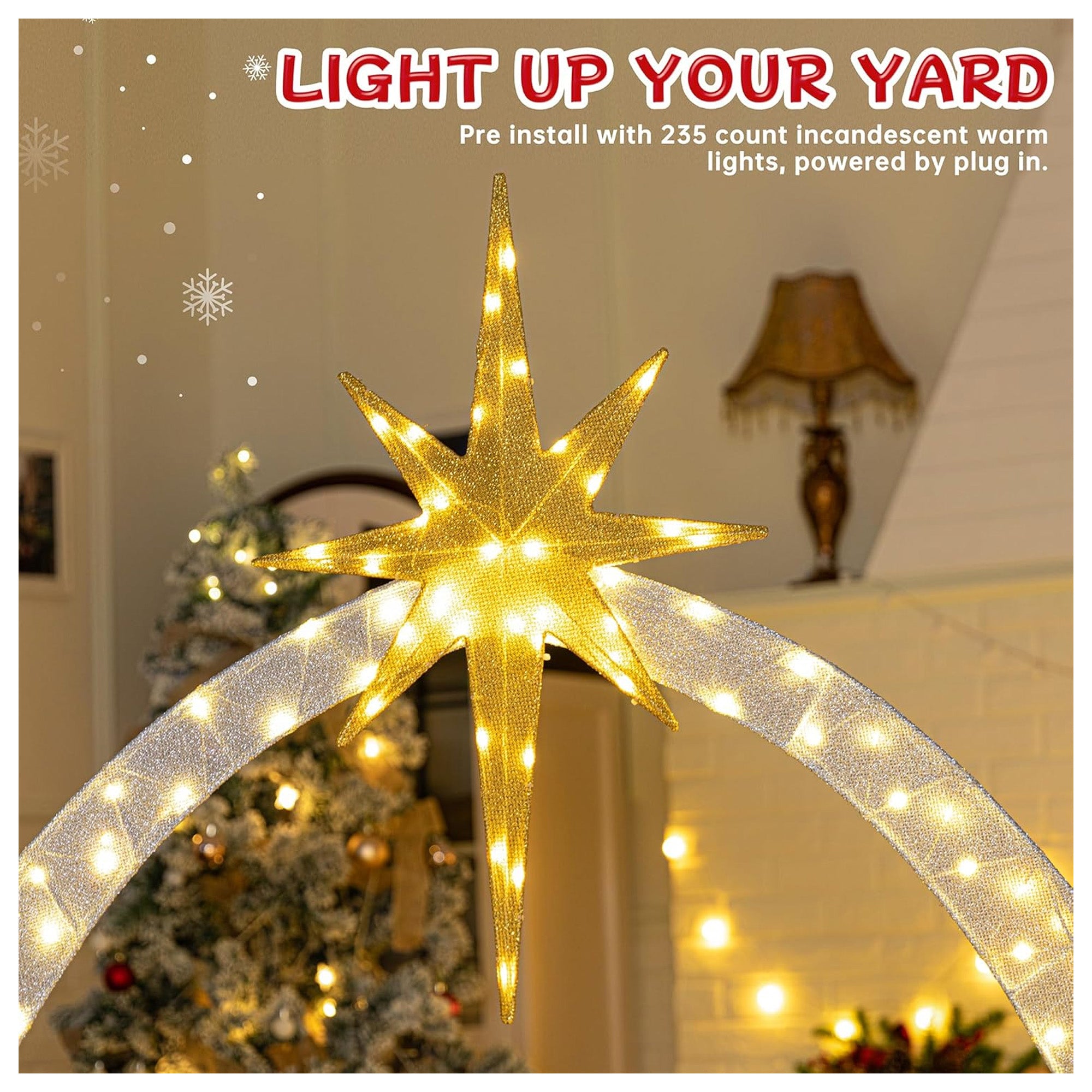 Meilocar 6 Ft Christmas Outdoor Nativity Scene Set w/LED Lights for Home (Used) - VMInnovations