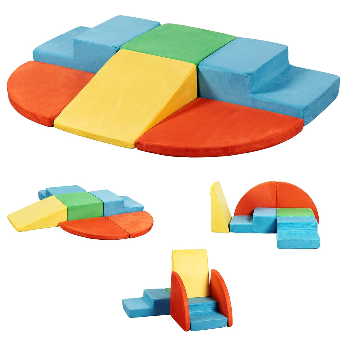 JY QAQA 6Pc Soft Building Block Set, Indoor Climbing Toys for Toddlers(Used) - VMInnovations