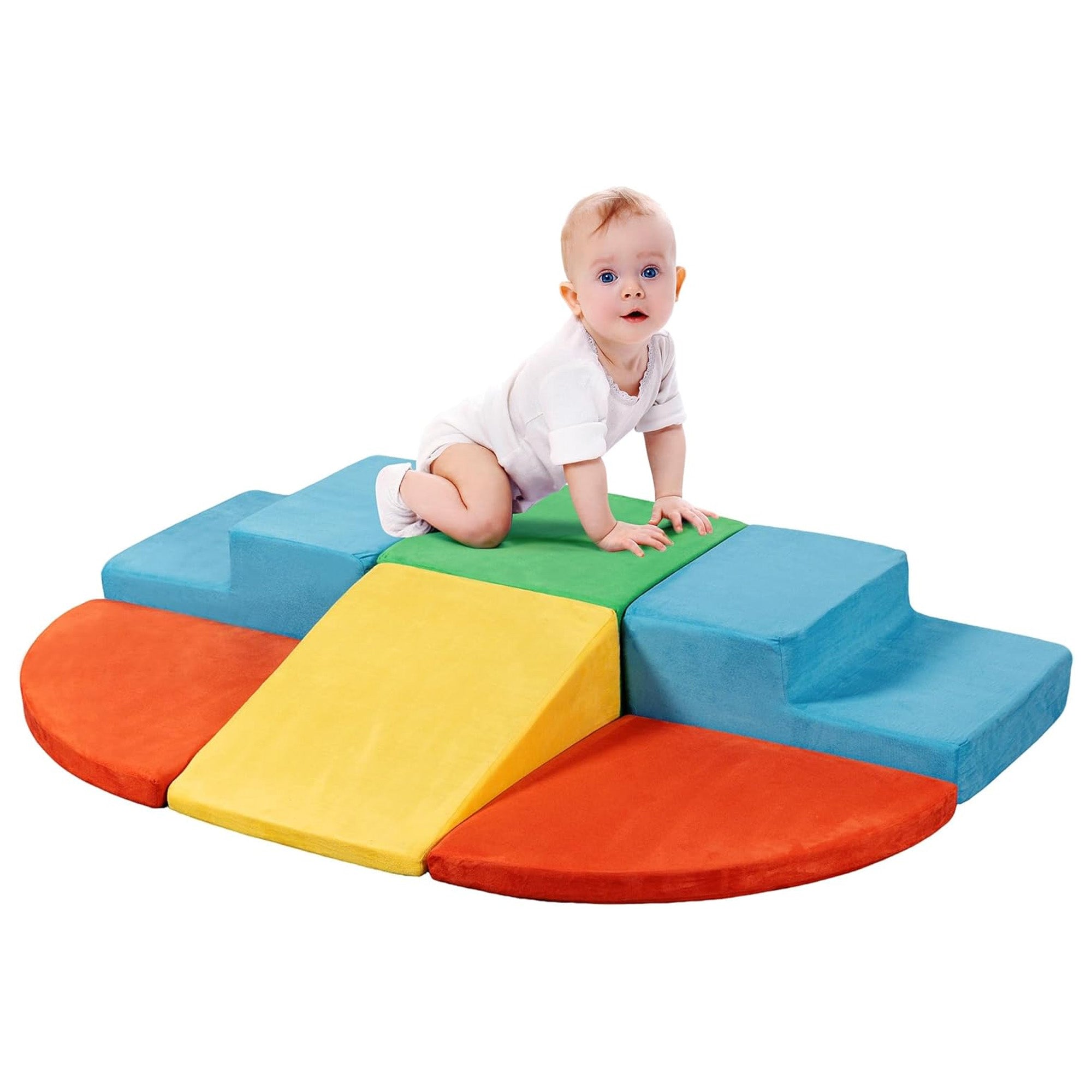 JY QAQA 6Pc Soft Building Block Set, Indoor Climbing Toys for Toddlers(Used) - VMInnovations