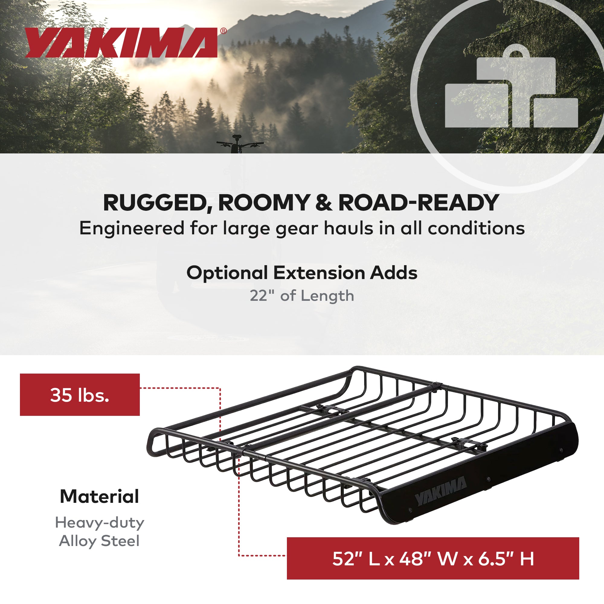 Yakima MegaWarrior Large Cargo Basket For All Yakima StreamLine  (For Parts)