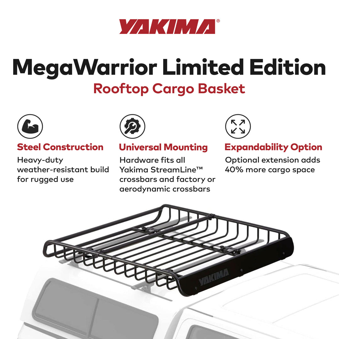 Yakima MegaWarrior Large Sized Cargo Basket For All Yakima StreamLine Crossbars