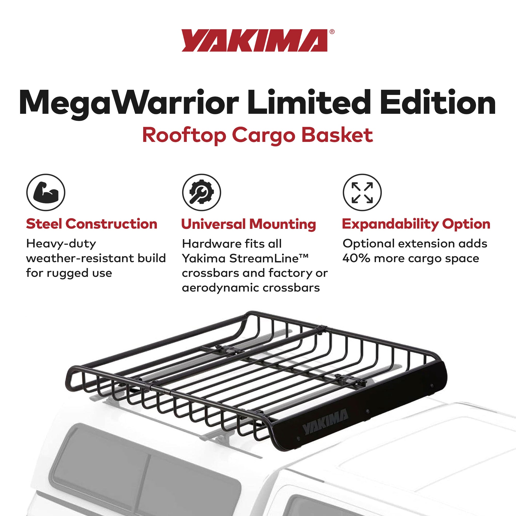 Yakima Large Cargo Basket For All Yakima StreamLine Crossbars (Open Box) - VMInnovations