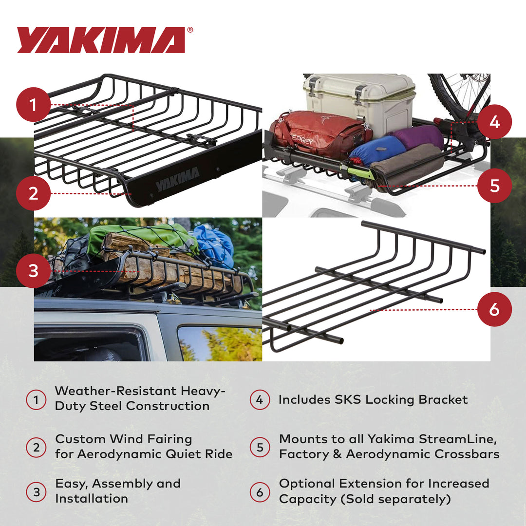 Yakima MegaWarrior Large Cargo Basket For All Yakima StreamLine Crossbars (Used)