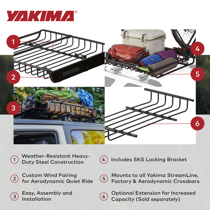 Yakima MegaWarrior Large Cargo Basket For All Yakima StreamLine Crossbars (Used)