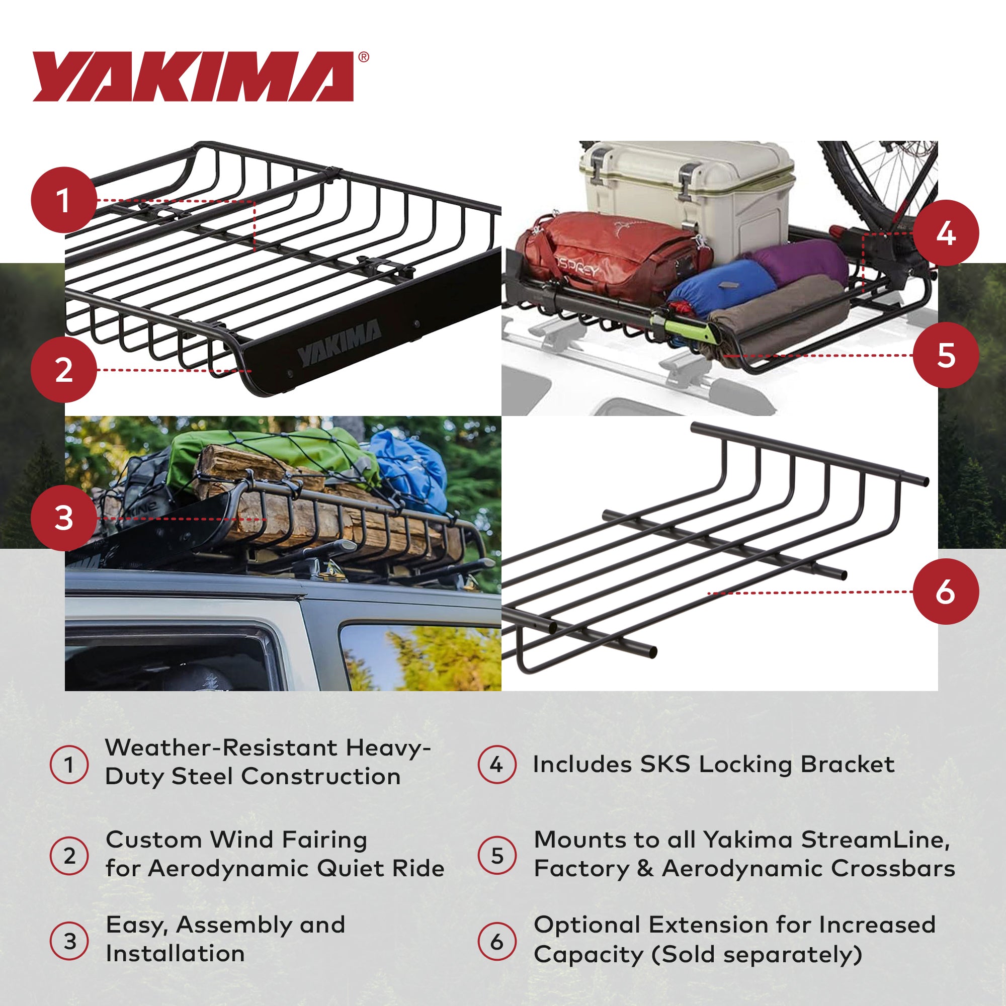 Yakima MegaWarrior Large Cargo Basket For All Yakima StreamLine  (For Parts)