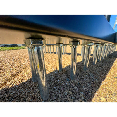 Yard Tuff Cross Drag Leveling Tool, 60 Steel Spikes for Fields and Arenas, Black - VMInnovations
