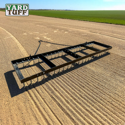 Yard Tuff Spike Drag, Tow Behind Lawn Field Leveling Attachment, 6 Ft Wide - VMInnovations