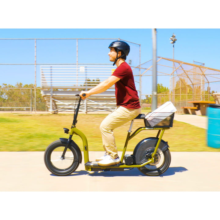 Razor EcoSmart Cargo Electric Utility Scooter for Adults, 1000-Watt Motor, Green