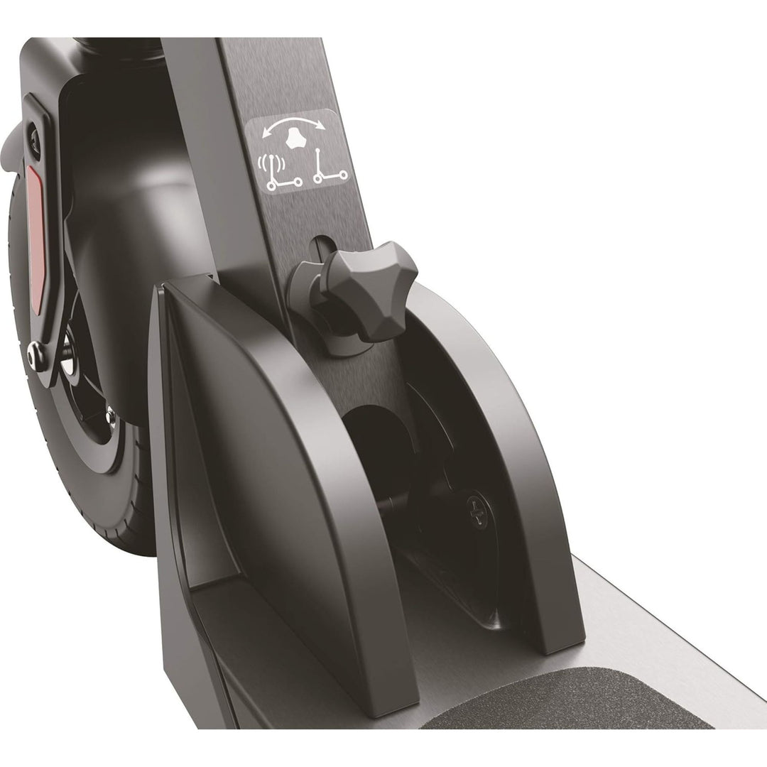Razor E Prime III Electric Scooter, 8" Front Tire, LED Lights, Rear Drive, Grey