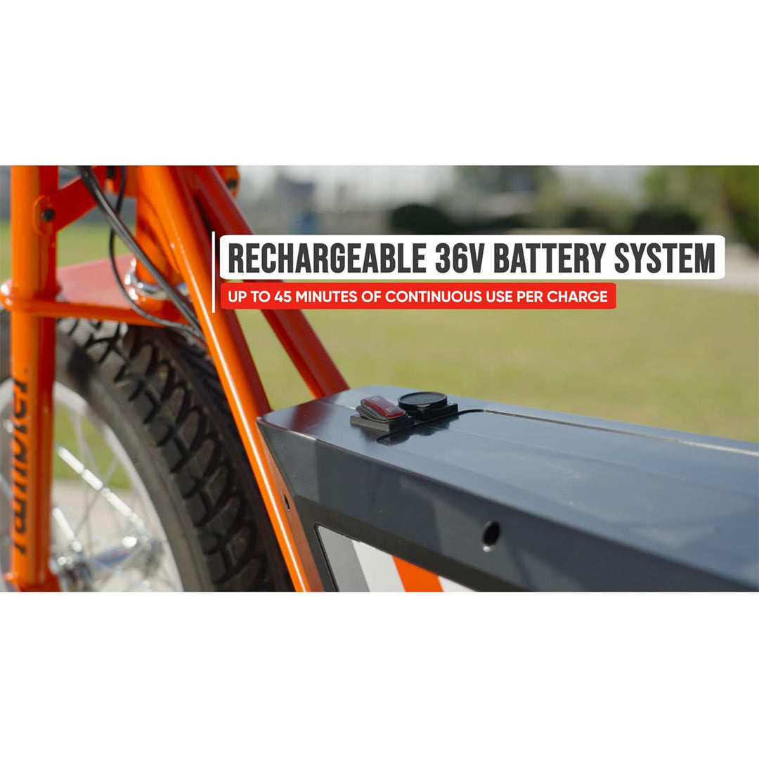 Razor Rambler 16 Electric Retro Minibike with 350W Motor & 36V Battery, Tan