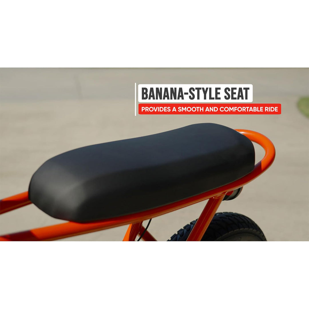 Razor Rambler 16 Electric Retro Minibike with 350W Motor & 36V Battery, Tan