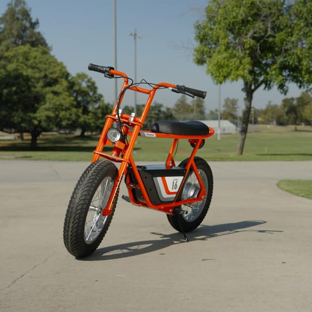 Razor Rambler 16 Electric Retro Minibike with 350W Motor & 36V Battery, Tan