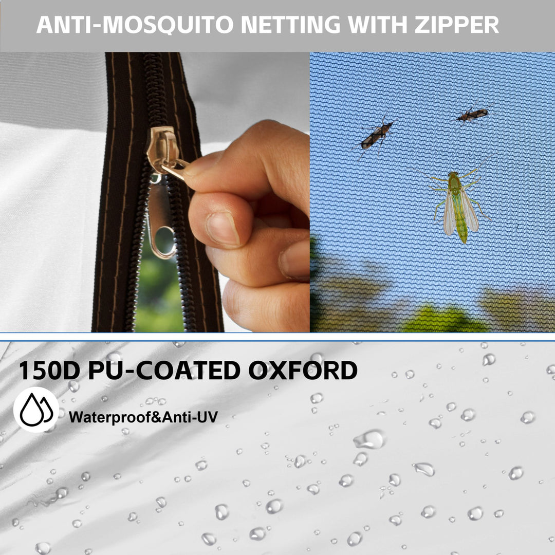 KAMPKEEPER 10x10 Pop Up Canopy Tent w/ Netting, Outdoor Sun Shade (Open Box)