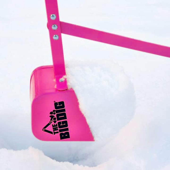 The Big Dig Ride-On Excavator Sandbox Digger, Metal Toy, 360-Degree Seat, Pink