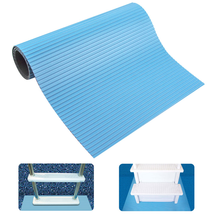 Hydrotools by Swimline Protective Ribbed Ladder Mat/In-Pool Step Pad, 36" x 36" - VMInnovations