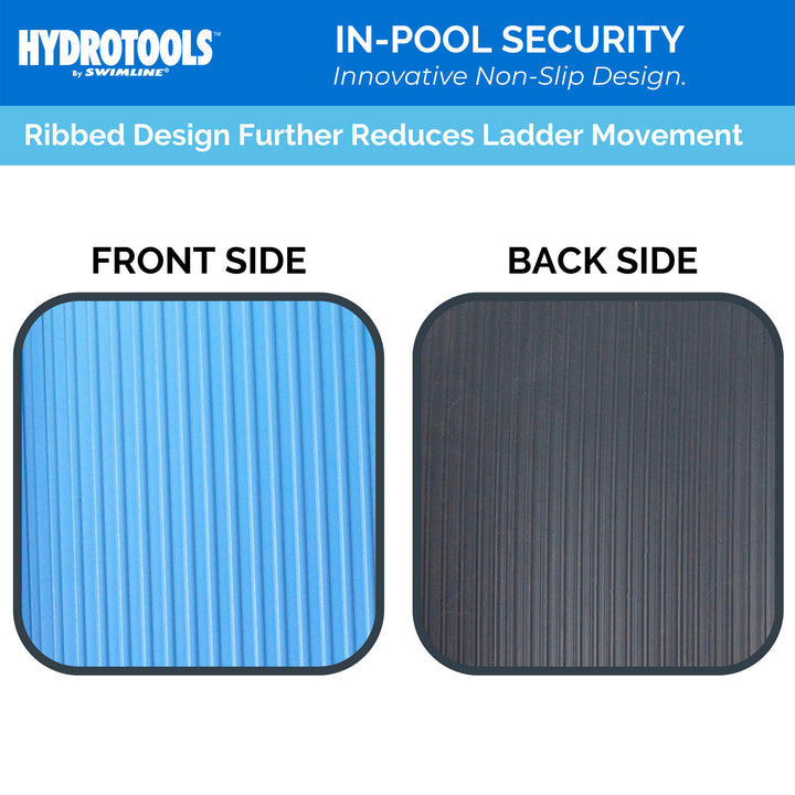 Hydrotools by Swimline Protective Ribbed Ladder Mat/In-Pool Step Pad, 36" x 36" - VMInnovations