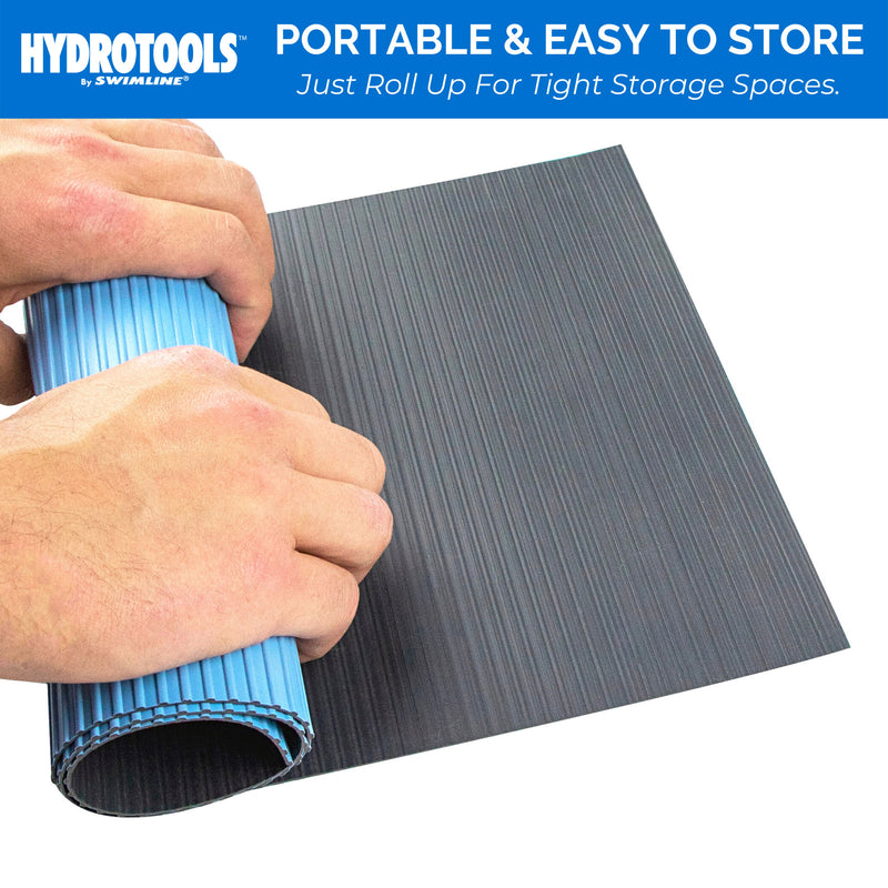 Hydrotools by Swimline Protective Ribbed Ladder Mat/In-Pool Step Pad, 36" x 36" - VMInnovations