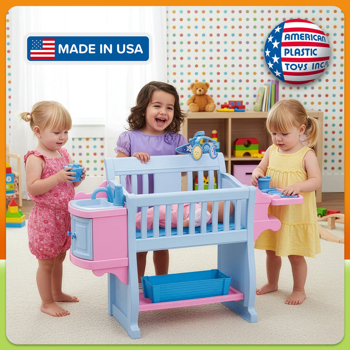 American Plastic Toys Kids My Very Own Nursery Baby Doll Playset(Open Box)