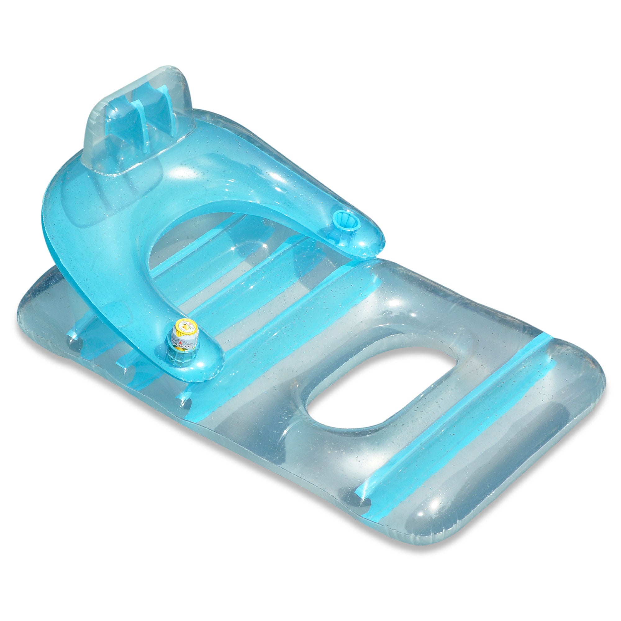 New Swimline Red Swimming Pool Inflatable Deluxe Lounge Chair w/ Electric Pump