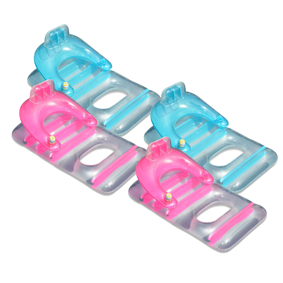 Swimline 9041 Swimming Pool Inflatable Deluxe Lounge Chairs w/Back Support