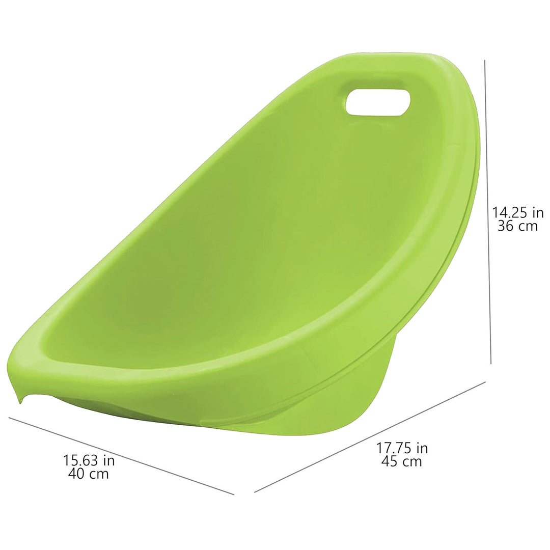 American Plastic Toys 4 Pack Scoop Rocker, Durable Egg-Shaped Kids Chair, Green