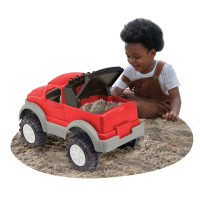 American Plastic Toys Gigantic Pick-Up Truck, Large Bed for Sand, Dirt or Toys - VMInnovations