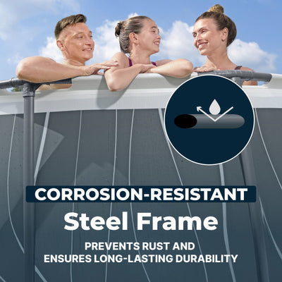 Bestway Steel Pro MAX 15'x42" Metal Frame Above Ground Pool Set (Open Box) - VMInnovations