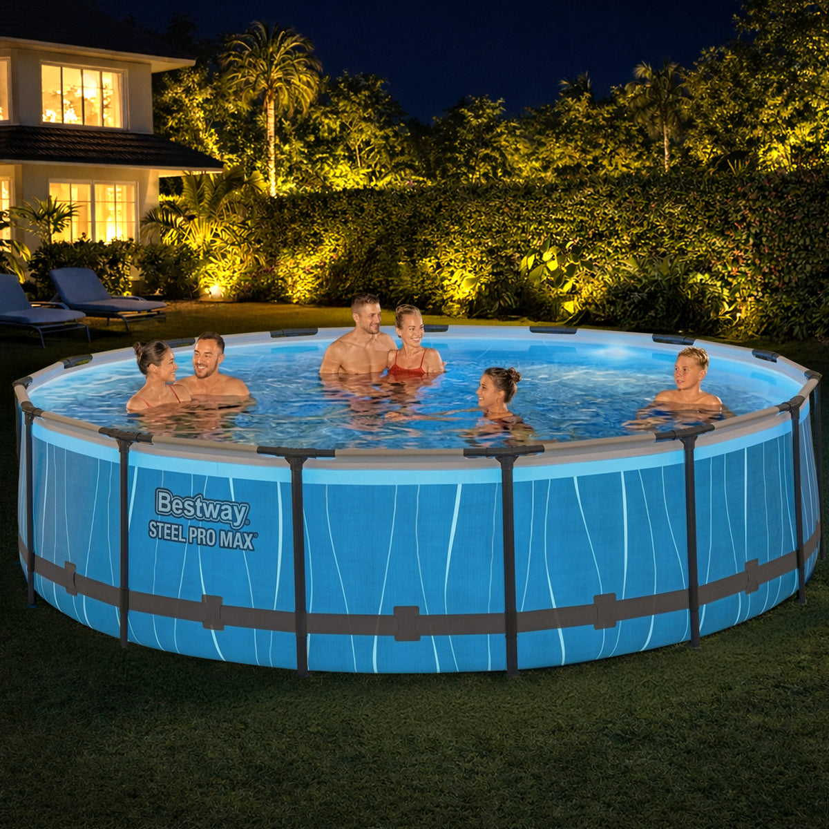 Bestway Steel Pro MAX 15'x42" Metal Frame Above Ground Pool Set (Open Box) - VMInnovations