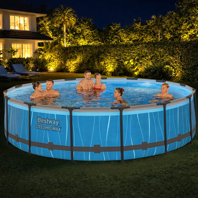 Bestway Steel Pro MAX 15'x42" Metal Frame Above Ground Pool Set (Open Box) - VMInnovations