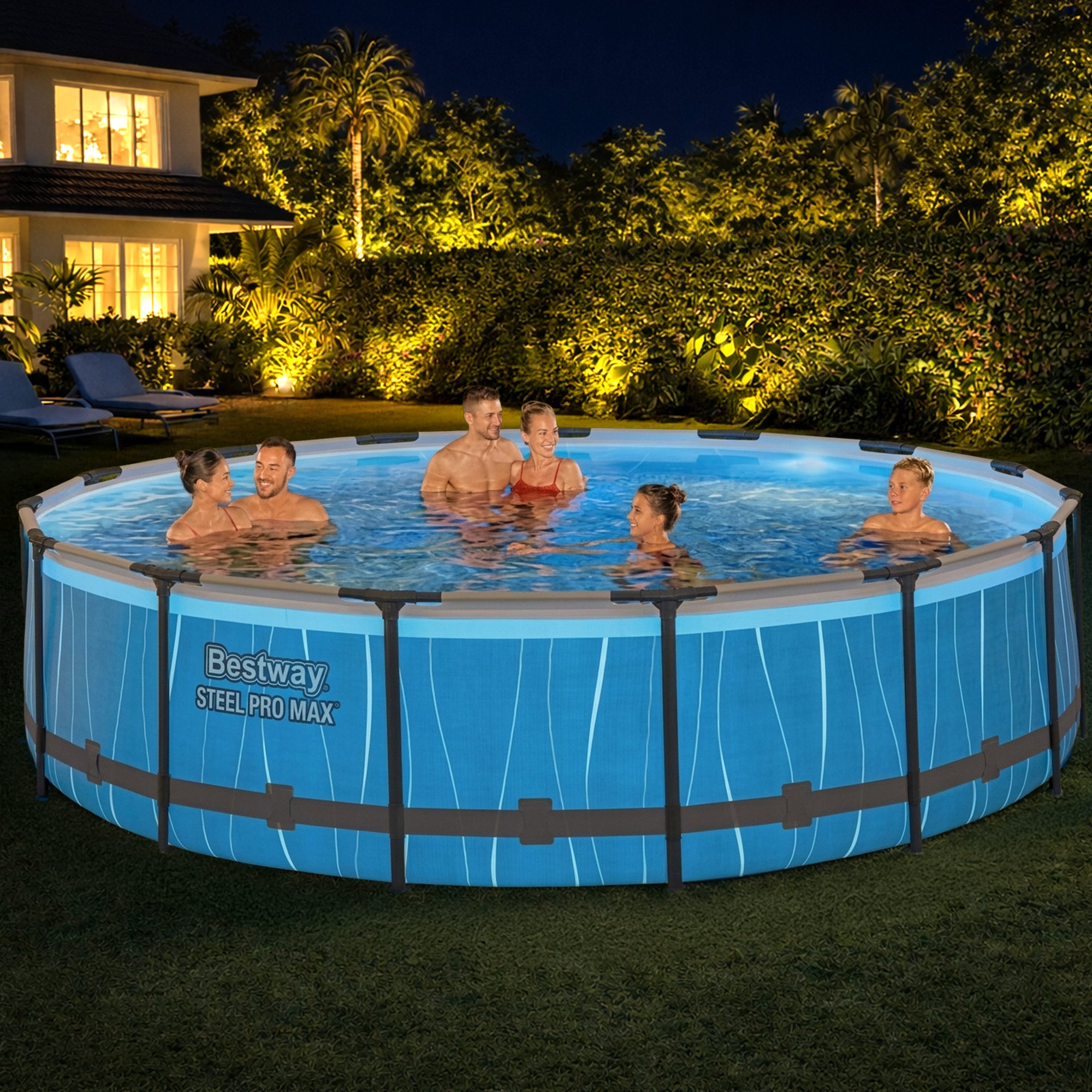 Bestway Steel Pro MAX 15'x42" Metal Frame Above Ground Pool Set (Open Box)