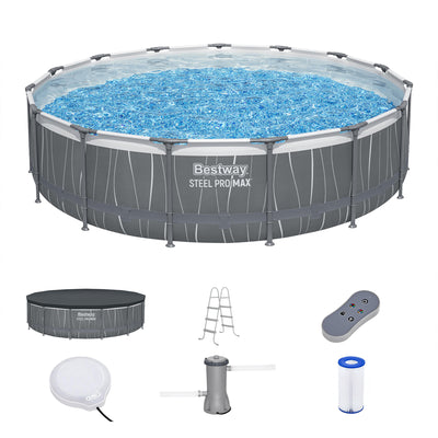 Bestway Steel Pro MAX 15'x42" Metal Frame Above Ground Pool Set (Open Box) - VMInnovations