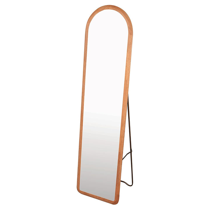 COZAYH Arched Full Length Mirror with Stand, Solid Wood Frame, 59.5 x 16 Inch