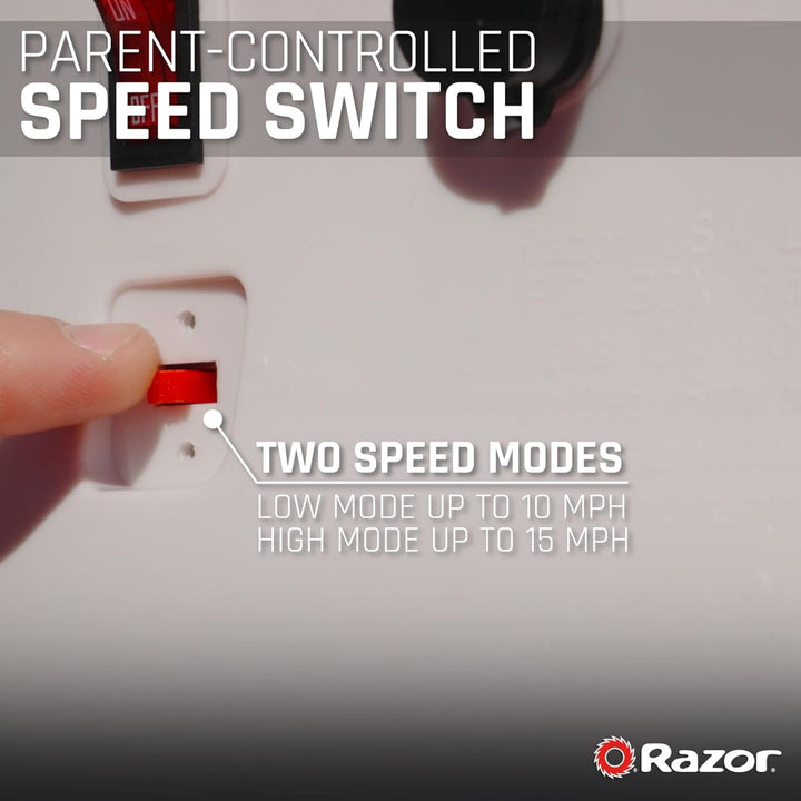 Razor Pocket Miniature Euro-Style Electric Scooter for Ages 8+, Red (Open Box)