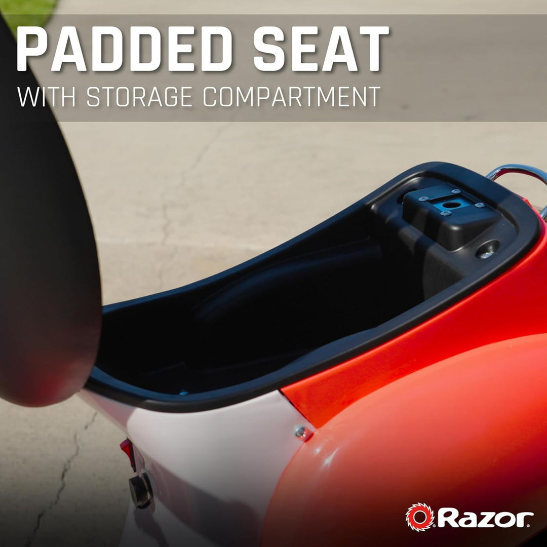 Razor Pocket Mod Roma Miniature Euro-Style Electric Scooter for Ages 8+, Red