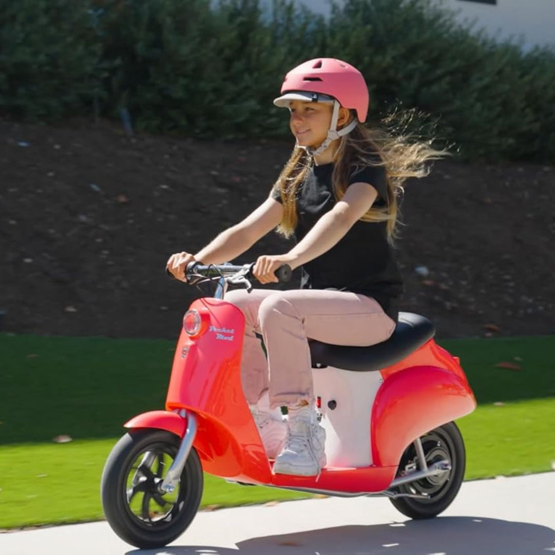 Razor Pocket Miniature Euro-Style Electric Scooter for Ages 8+, Red (Open Box)