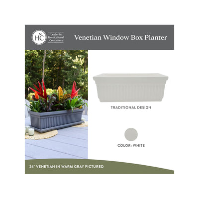 The HC Companies 18" Venetian Window Planter Box with Drain Plug (Open Box)