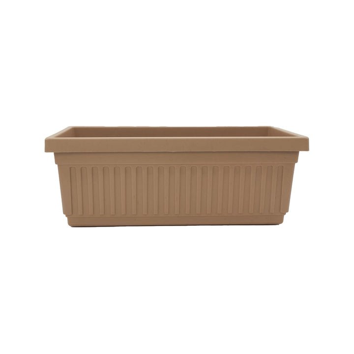 The HC Companies 18-Inch Venetian Window Planter Box with Drain Plug, Sandstone