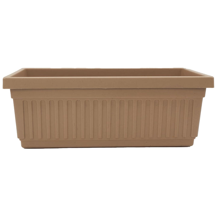 The HC Companies 24-Inch Venetian Window Planter Box with Drain Plug, Sandstone