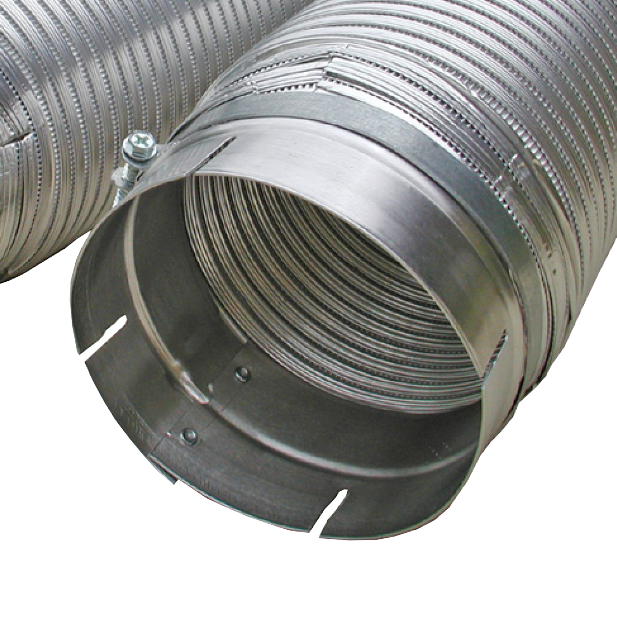 Builder's Best 4" x 6' Snap-Lock Semi-Rigid Pipe with Male and Female Fittings - VMInnovations