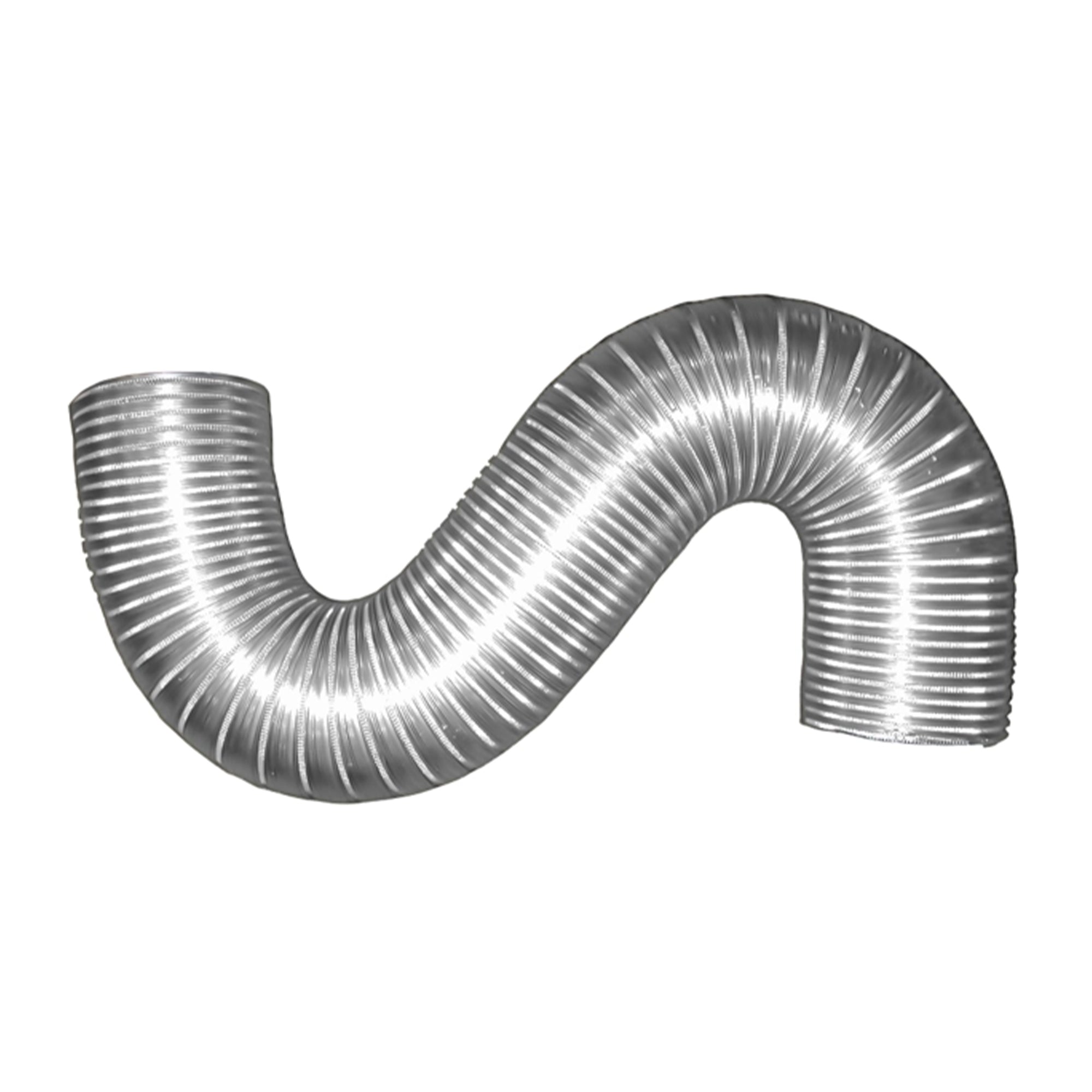 Builder’s Best V220 Semi-Rigid Aluminum Dryer Vent Duct with 2 Clamps, 4" x 8' - VMInnovations