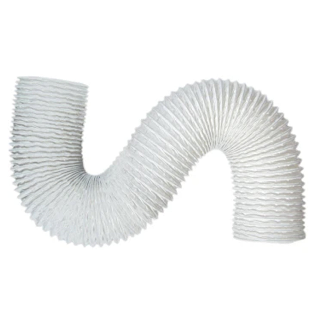 Builder's Best 4" x 50' Vinyl Hose Standard Duct Tubing for Bathroom Fans, White