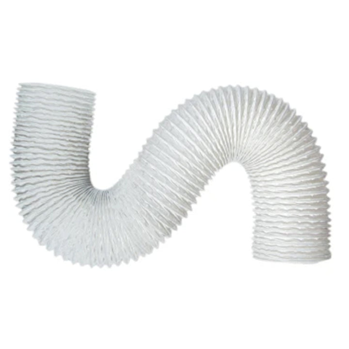 Builder's Best 4" x 50' Vinyl Hose Standard Duct Tubing for Bathroom Fans, White