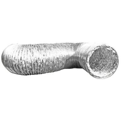 Builder’s Best SilverDuct Wire Helix Aluminum Foil Dryer Duct with 2 Clamps - VMInnovations