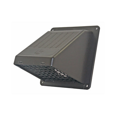 Builder's Best PWM622 4" Plastic Exhaust Vent Hood with Snap-In 1/2" Grid, White - VMInnovations