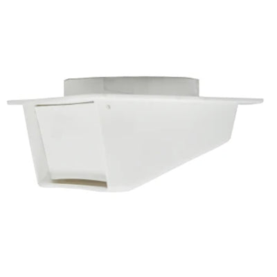 Builder's Best 3" Eave Exhaust Vent for Clothes Dryers or Bathroom Fans, White - VMInnovations