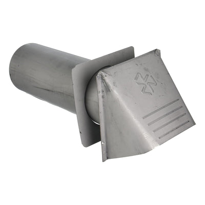 Builder’s Best 4" Galvanized Steel Dryer Vent Hood with Flapper, P-Tanium Finish - VMInnovations