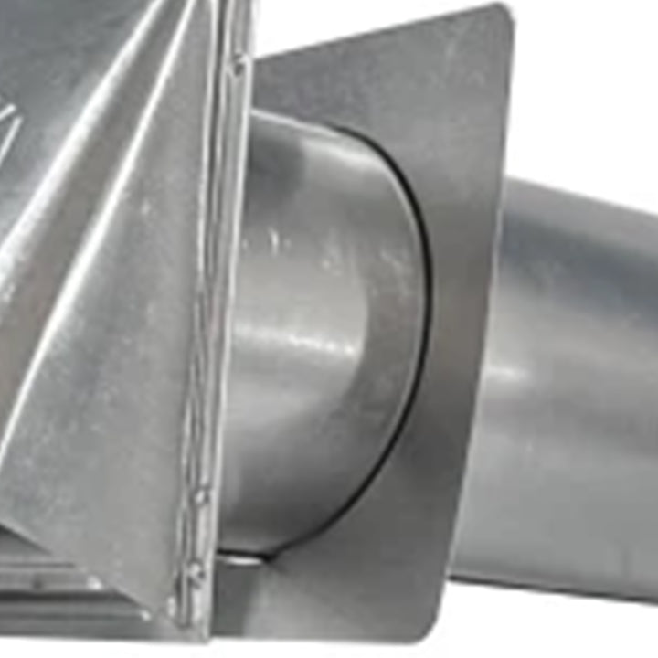 Builder's Best 4" Aluminum Standard Mouth Wall Vent Hood with 11.5" Tail Flapper