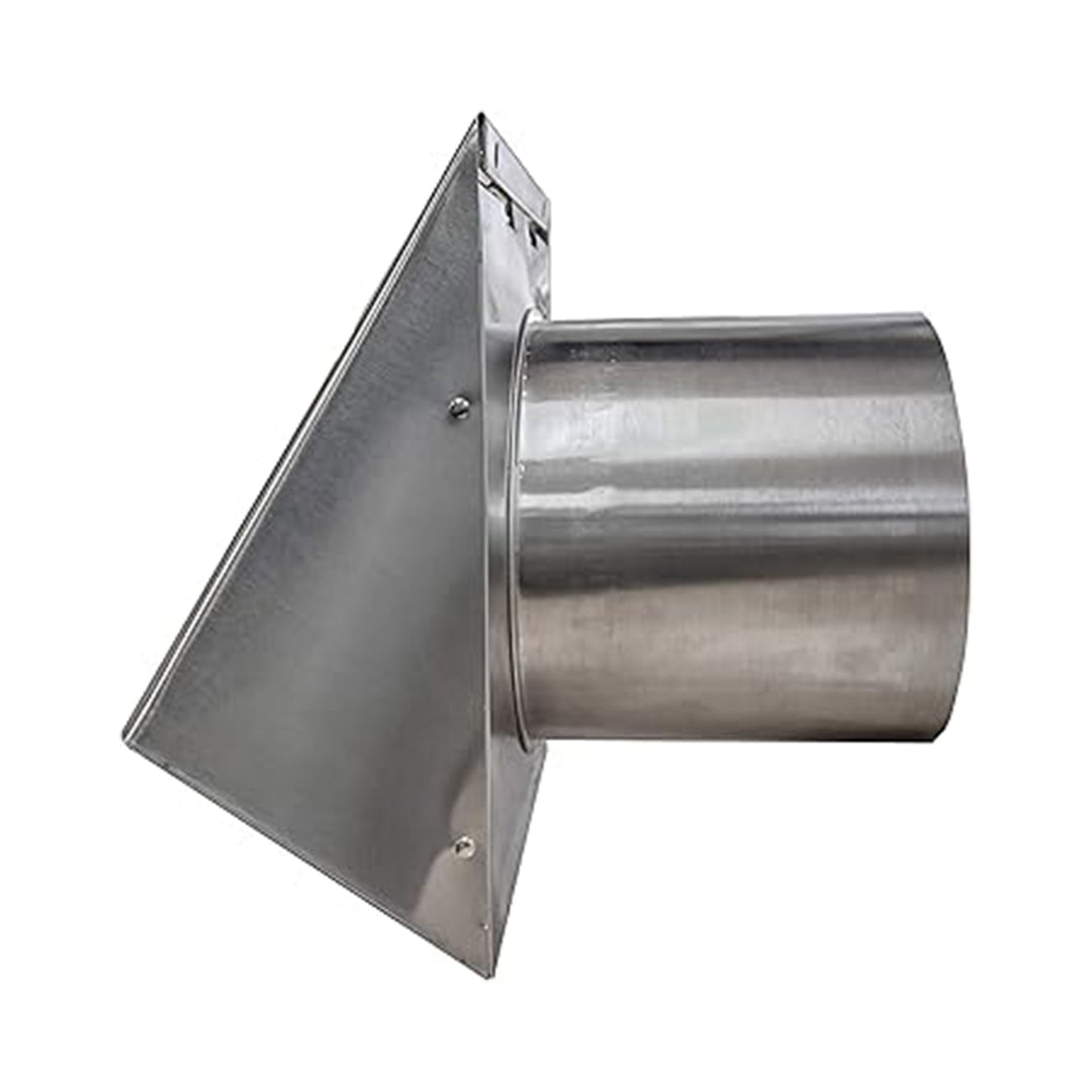 Builder’s Best 4" Galvanized Steel Dryer Vent Hood with Flapper, P-Tanium Finish