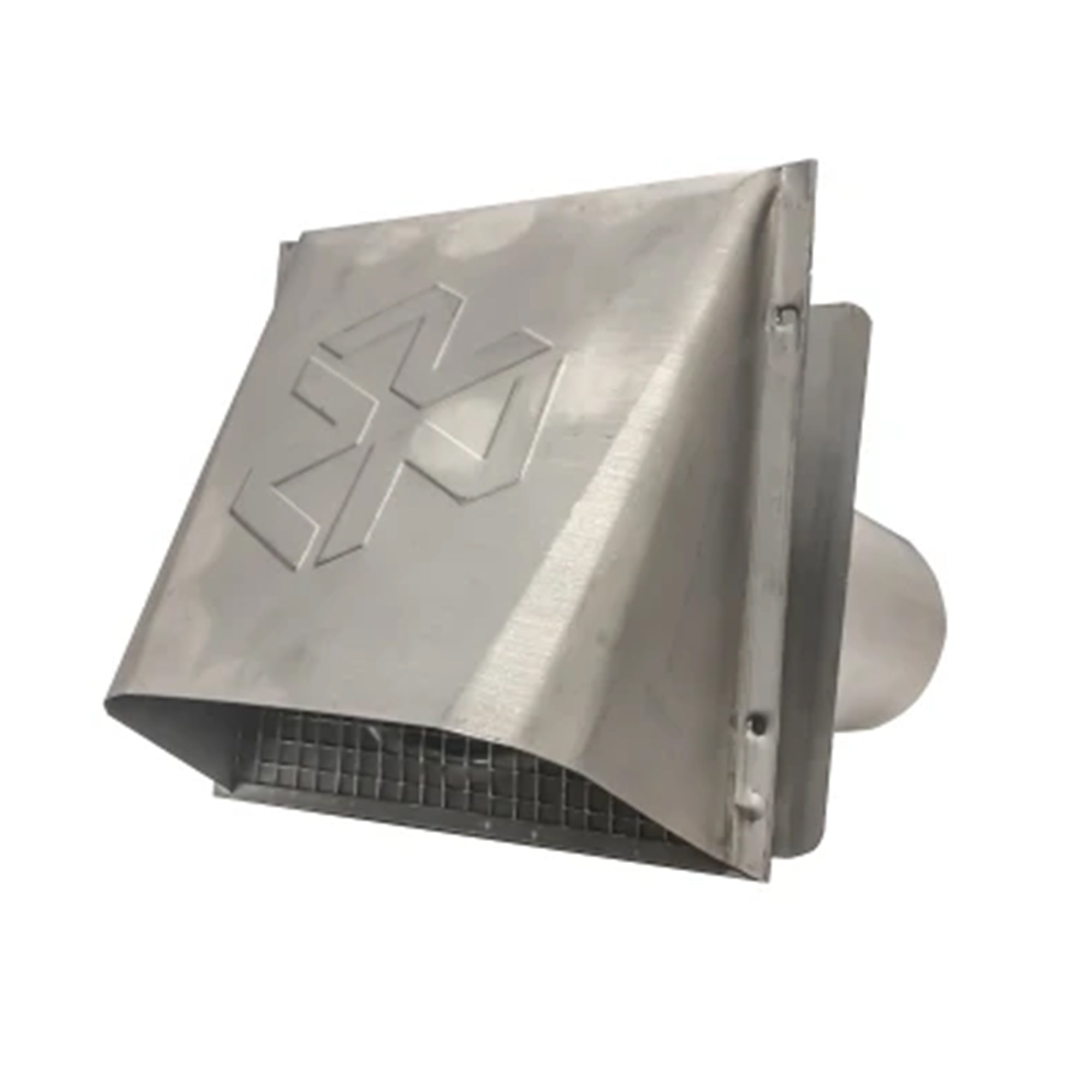 Builder’s Best 4" Galvanized Steel Dryer Vent Hood with Flapper, P-Tanium Finish - VMInnovations